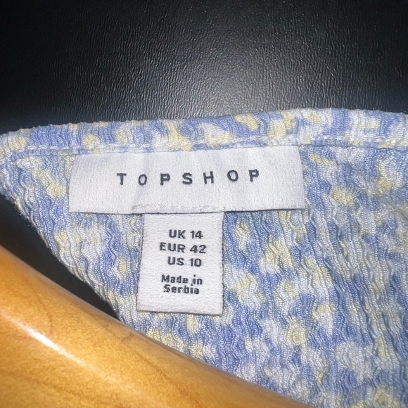 TopShop Coquette Style Printed mini dress with keyhole Size US10 EUC - Picture 5 of 7